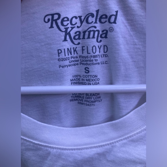 Recycled Karma Pink Floyd Shine Bright Long Sleeve T-Shirt - Picture 4 of 4